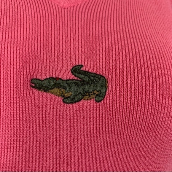 Alexandra Bartlett Alligator Pink Knit Top Womens L Crocodile Novelty Shirt - Picture 8 of 15